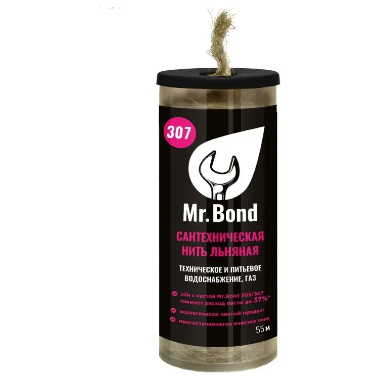 Льняная сантехническая нить Mr.Bond 307 MB5030700055