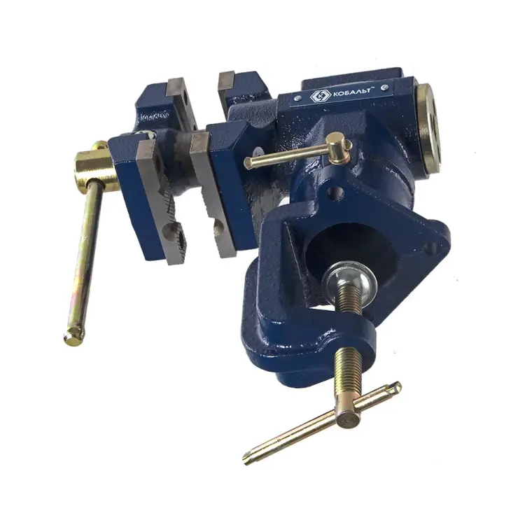 Слесарные настольные поворотные тиски КОБАЛЬТ 910-010 Слесарные настольные поворотные тиски КОБАЛЬТ 910-010