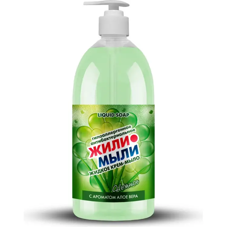 Антибактериальное жидкое крем-мыло Жили-Мыли 4623722074966