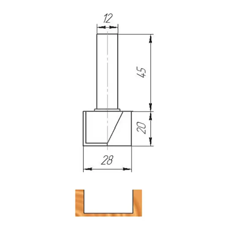 Фреза МебельДрев ФК 0318 4627198885132