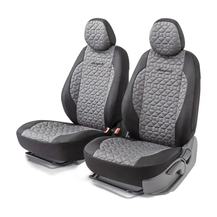 Получехлы на передние сиденья AUTOPROFI SOFT SFT-0405 BK/D.GY