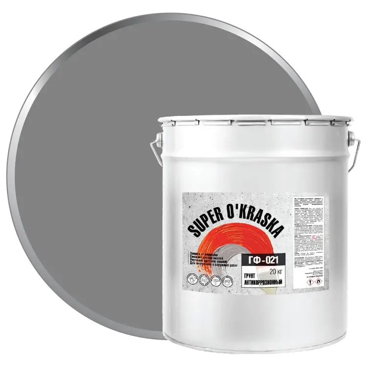 Грунт super maler серый 20кг Лк-00005635