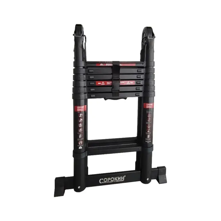 Телескопическая лестница-стремянка Сорокин 24.28