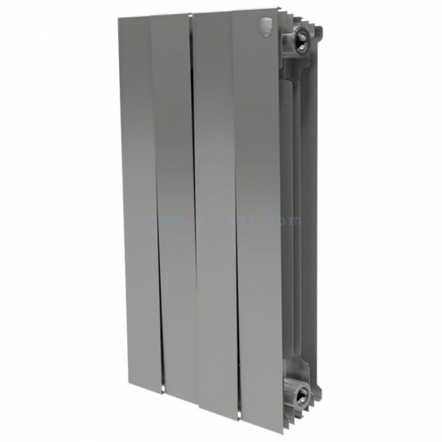 Радиатор Royal Thermo PIANOFORTE 500/Silver Satin 4 секции