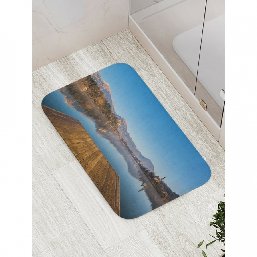 Противоскользящий коврик для ванной, сауны, бассейна JOYARTY Зеркальное озеро