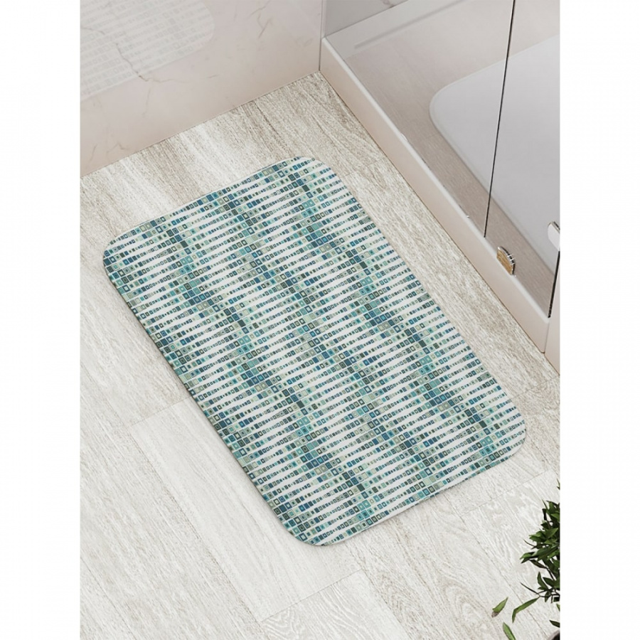 Противоскользящий коврик для ванной, сауны, бассейна JOYARTY Иллюзия с зигзагами