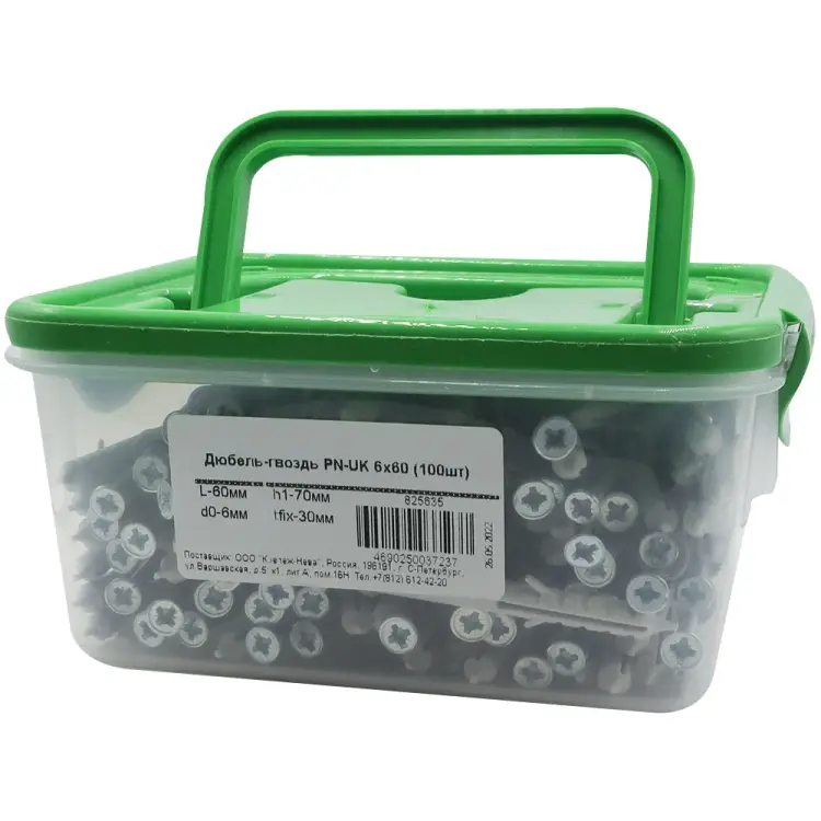 Дюбель-гвоздь Партнер PN-UK 6x60 100 шт 825635 Дюбель-гвоздь Партнер PN-UK 6x60 100 шт 825635