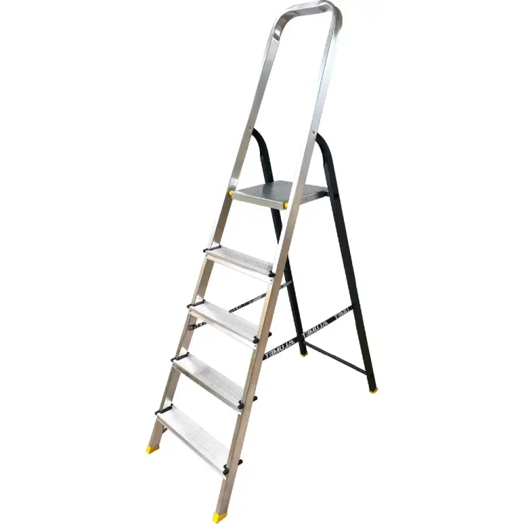Усиленная комбинированная алюминиевая стремянка Алюмет АМS7805 Усиленная комбинированная алюминиевая стремянка Алюмет АМS7805