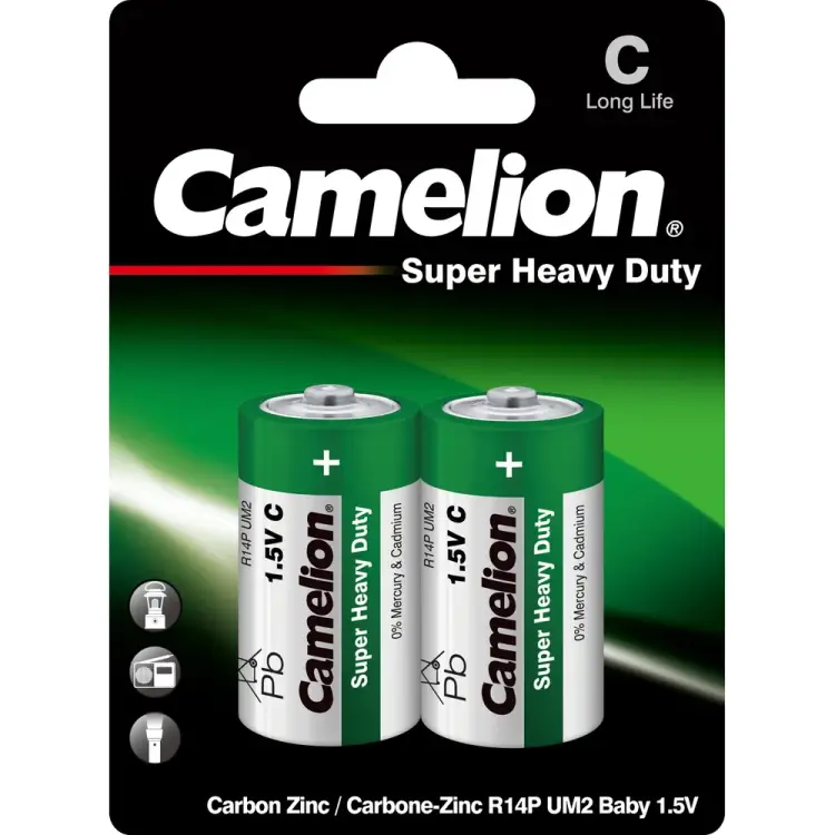 Батарейка Camelion R14 BL-2 1.5В 1670