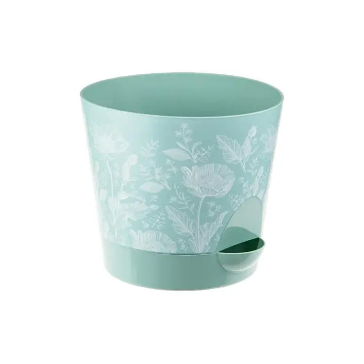 Кашпо IDEA НИКА ДЕКО D120мм, 0,8л, с прикорневым поливом, М 3076 М 3076 маки Кашпо IDEA НИКА ДЕКО D120мм, 0,8л, с прикорневым поливом, М 3076 М 3076 маки