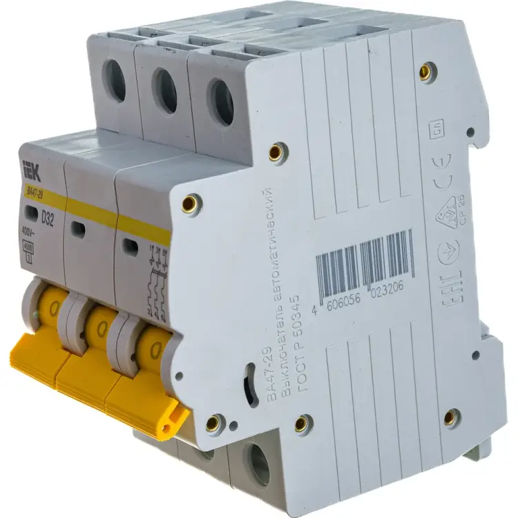 Модульный автоматический выключатель IEK ВА 47-29 MVA20-3-032-D