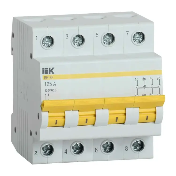 Выключатель-разъединитель IEK ВН-32 MNV10-4-125 Выключатель-разъединитель IEK ВН-32 MNV10-4-125