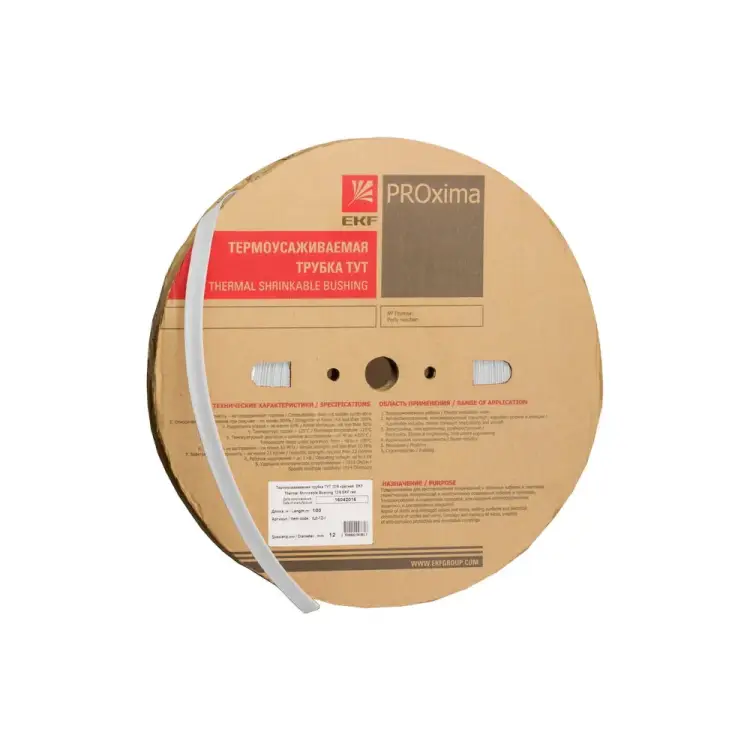 Термоусаживаемая трубка EKF ТУТ 30/15 PROxima tut-30-w