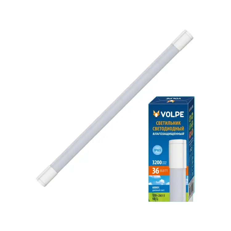 Накладной влагозащищенный светодиодный светильник Volpe ULT-Q218 36W/NW IP65 WHITE UL-00003550 Накладной влагозащищенный светодиодный светильник Volpe ULT-Q218 36W/NW IP65 WHITE UL-00003550