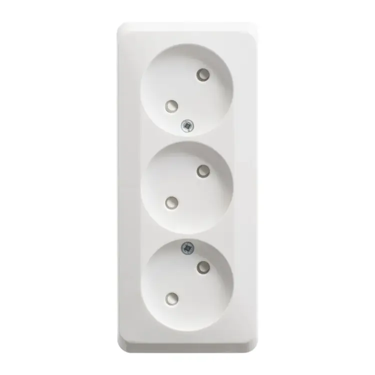 Тройная розетка Systeme Electric ЭТЮД PA16-010B