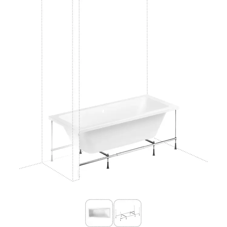 Акриловая ванна Lavinia Boho Pure S1-37100080