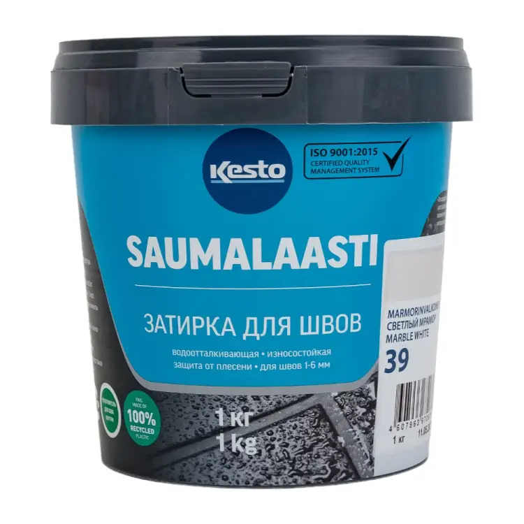 Затирка Kesto Saumalaasti 39, 1 кг, светлый-мрамор 80922