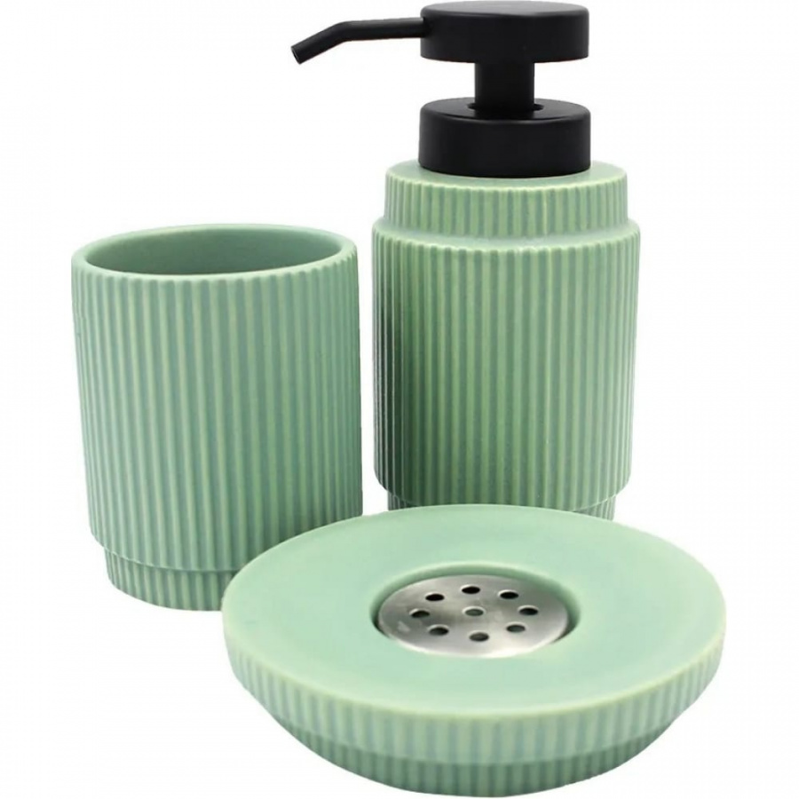 Набор настольных аксессуаров Bath Plus BASILICA SET3 GREEN