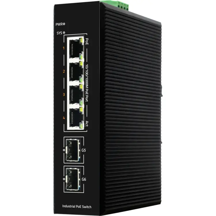 Промышленный коммутатор NIKOMAX GL-SW-G205-4PSG(BT)
