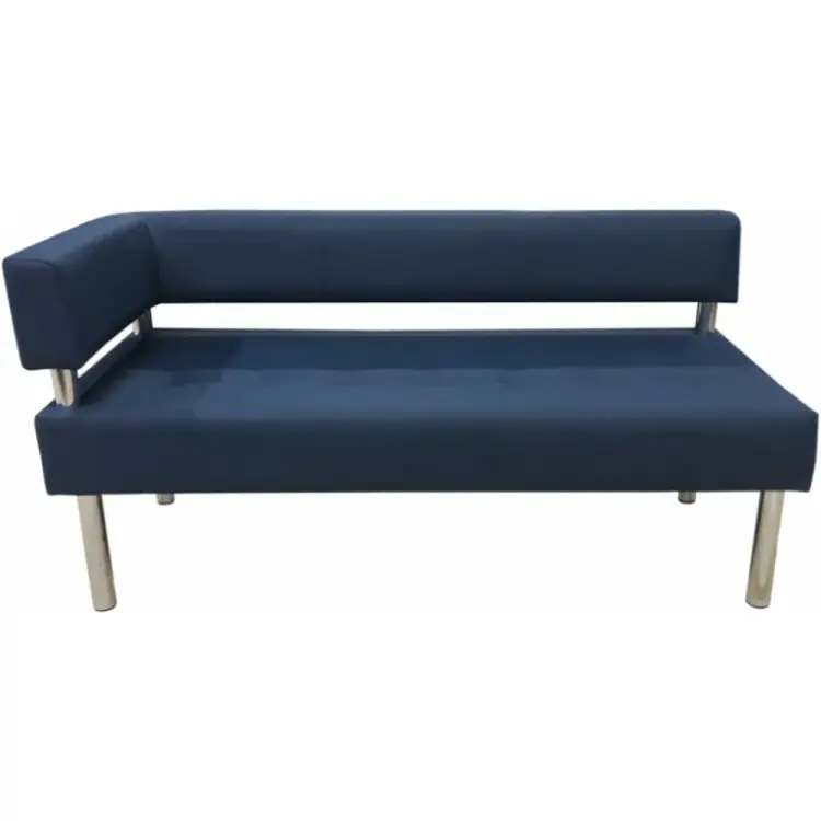 Трехместная секция дивана Мягкий Офис ПП темно-синяя ППСТР701СН1