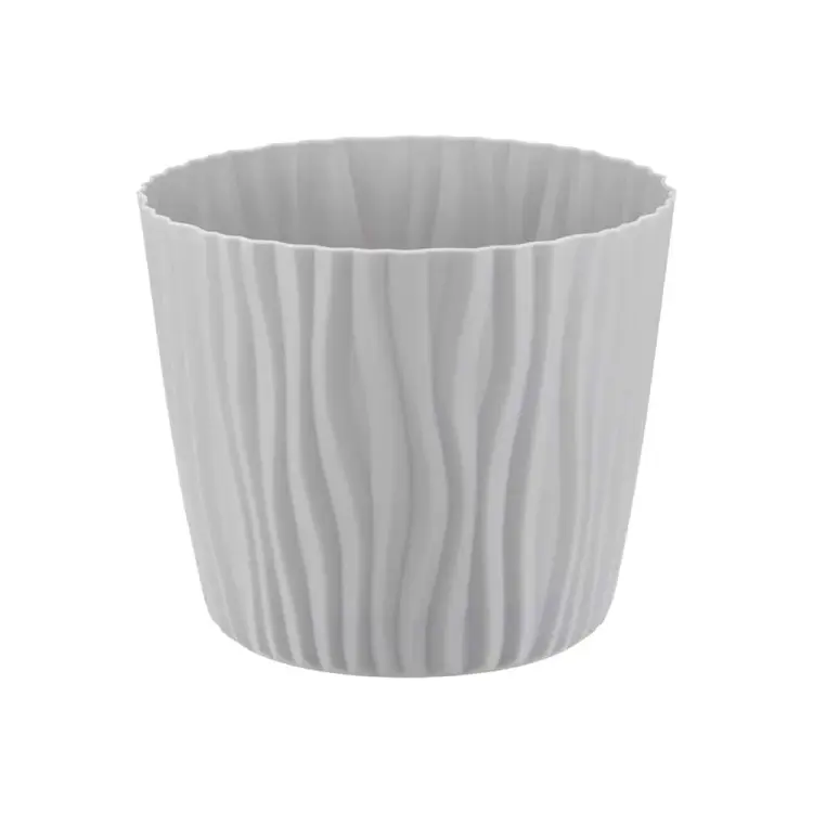 Кашпо IDEA ВОЛНА D160 мм, 2 л, с вкладышем М 3188 М 3188 серый Кашпо IDEA ВОЛНА D160 мм, 2 л, с вкладышем М 3188 М 3188 серый