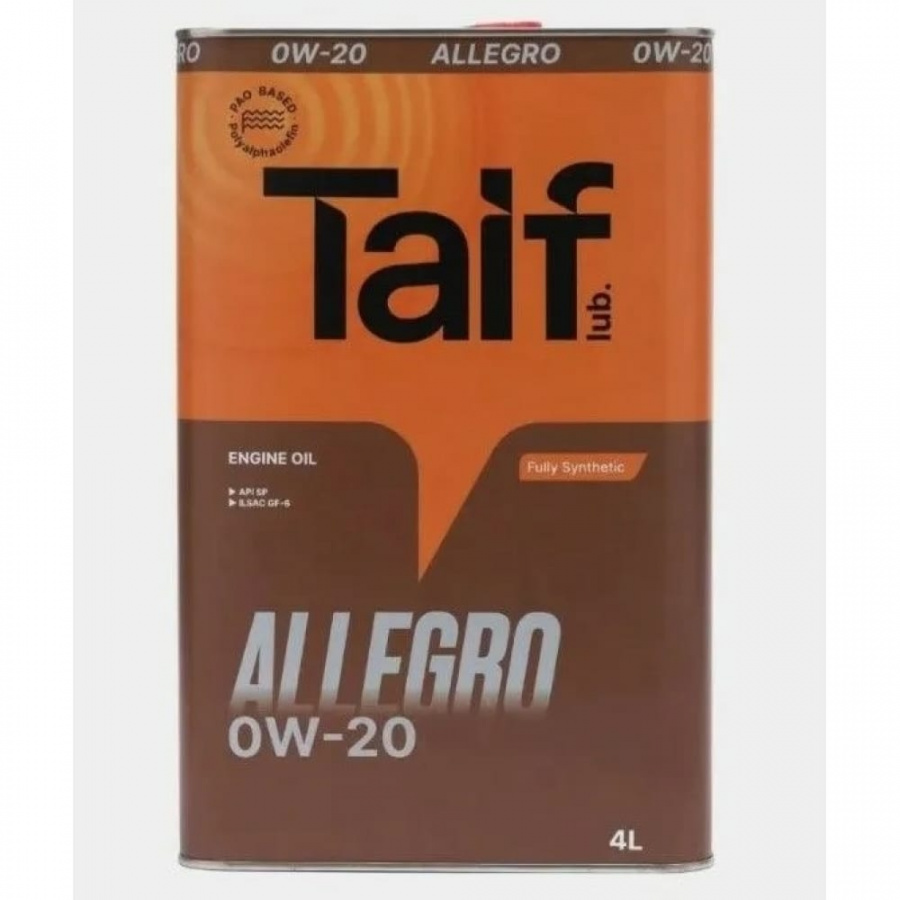 Синтетическое моторное масло TAIF TAIF ALLEGRO 0W-20