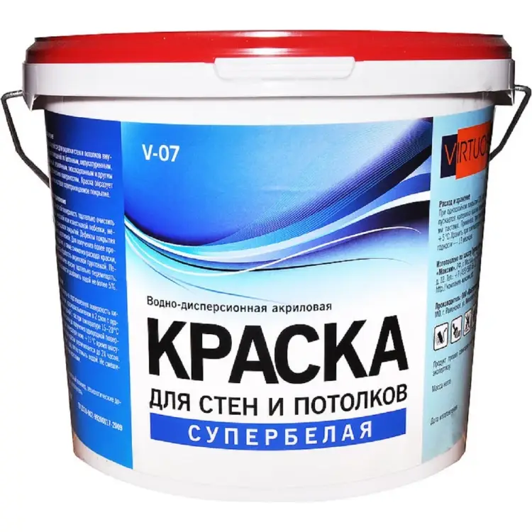 Морозостойкая краска для стен и потолков Virtuoso V-07 А 11587473 Морозостойкая краска для стен и потолков Virtuoso V-07 А 11587473