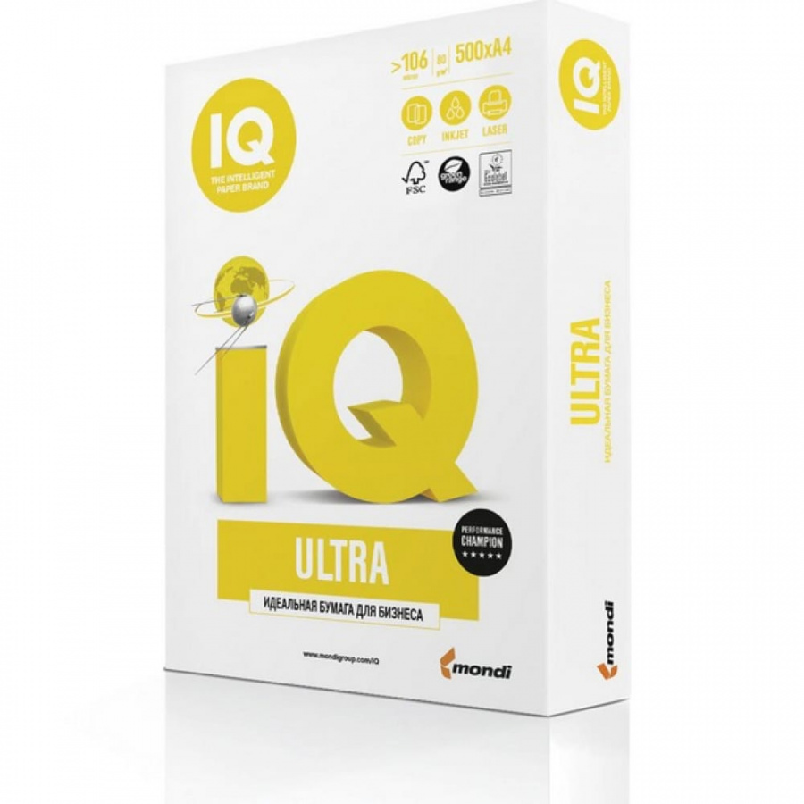 Бумага для офисной техники IQ Ultra