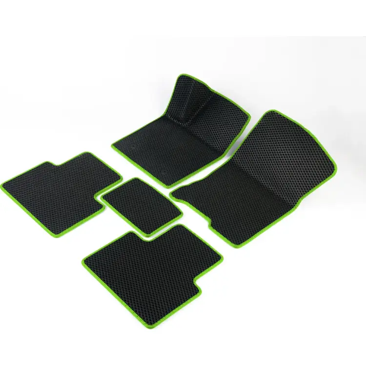 Автомобильные коврики для Toyota RAV 4 IV (XA40) 2013-2019 (Тойота Рав 4 ХА 40) Vicecar DL45026-салатовый