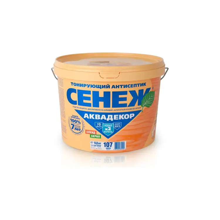 Антисептик для дерева СЕНЕЖ АКВАДЕКОР Х2-107 11054