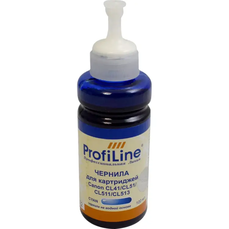 Чернила для Canon PL-CL 41/CL 51/CL 511/CL 513 ProfiLine PL_INK_CL-41_C_100ml Чернила для Canon PL-CL 41/CL 51/CL 511/CL 513 ProfiLine PL_INK_CL-41_C_100ml