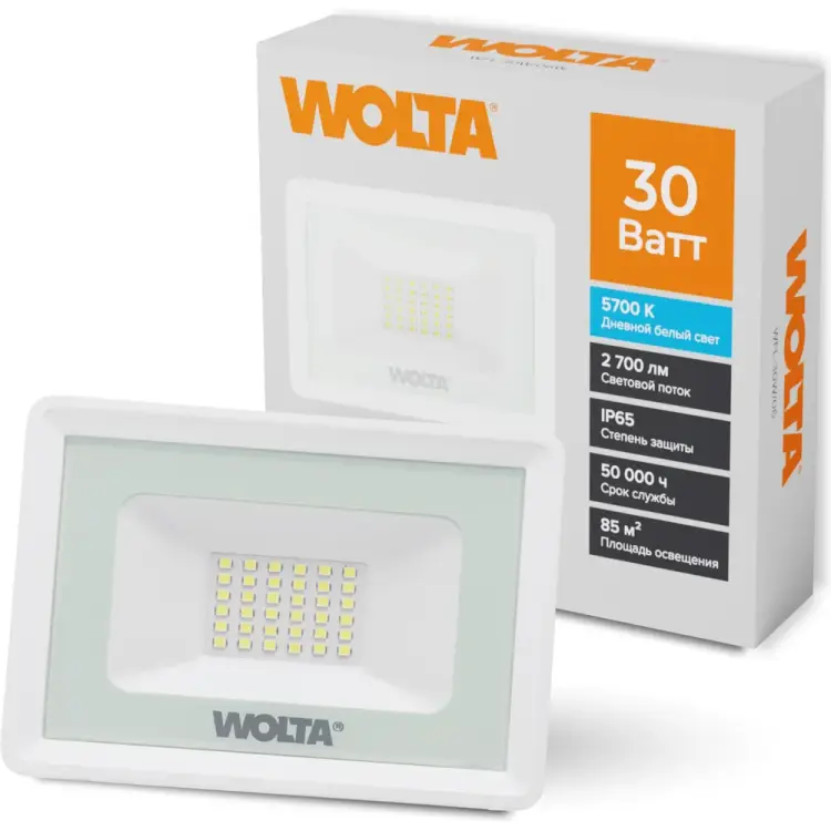 Светодиодный прожектор Wolta WFL-30W/06W