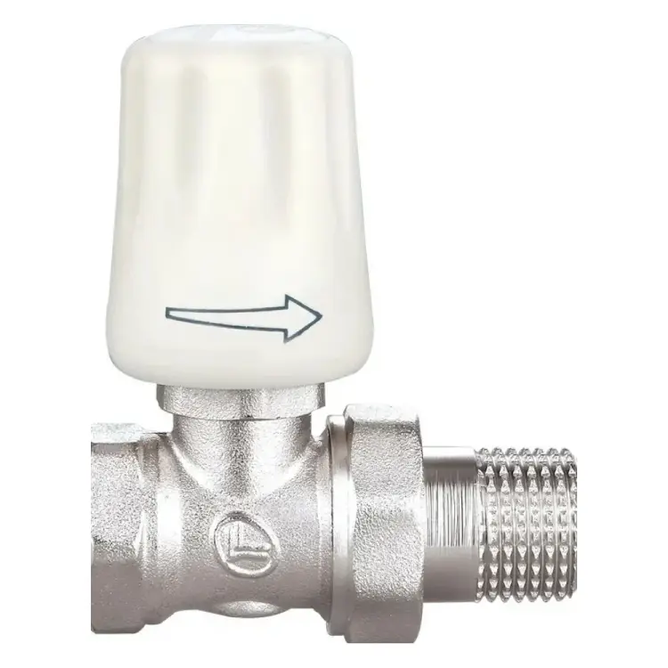 Прямой резьбовой латунный радиаторный кран DOUBLE-LIN LL3054A (3/4")