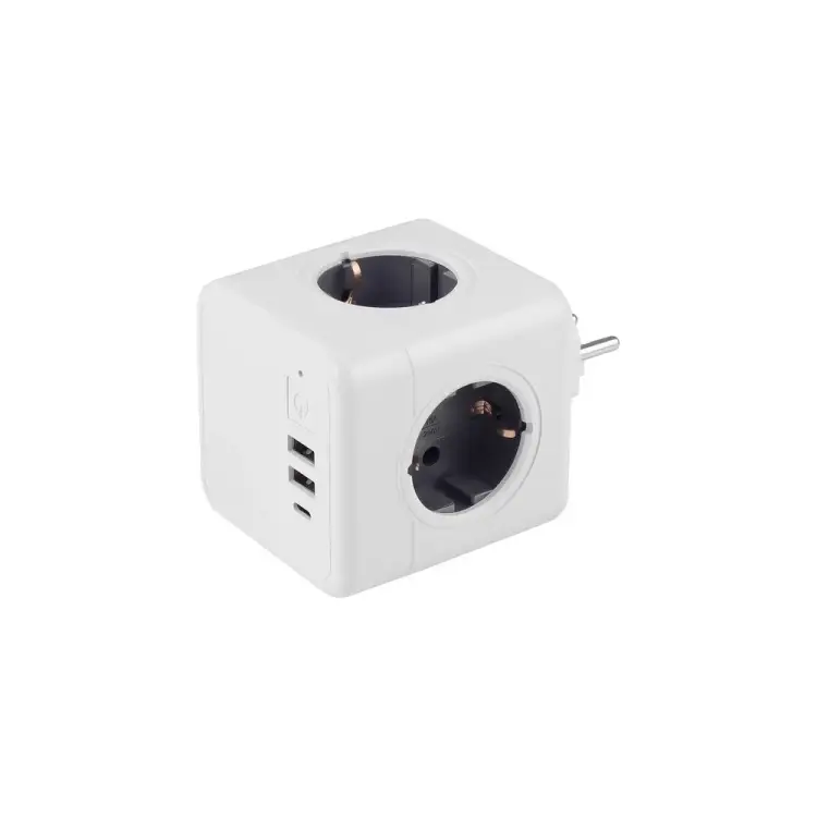 Разветвитель ROCKETSOCKET Cube Original 4 Euro GN1205