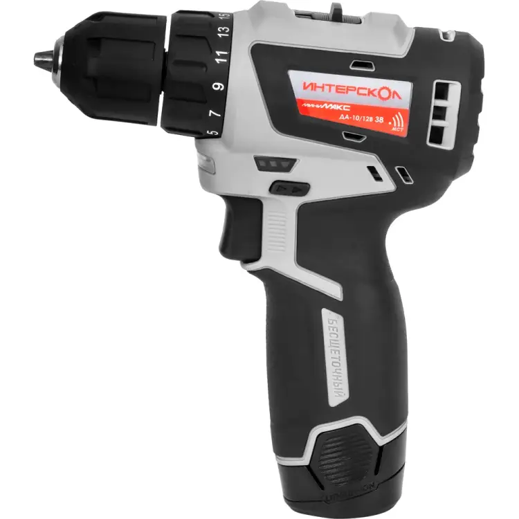 Бесщеточная аккумуляторная дрель-шуруповерт Интерскол ДА-10/12В 757.2.2.45