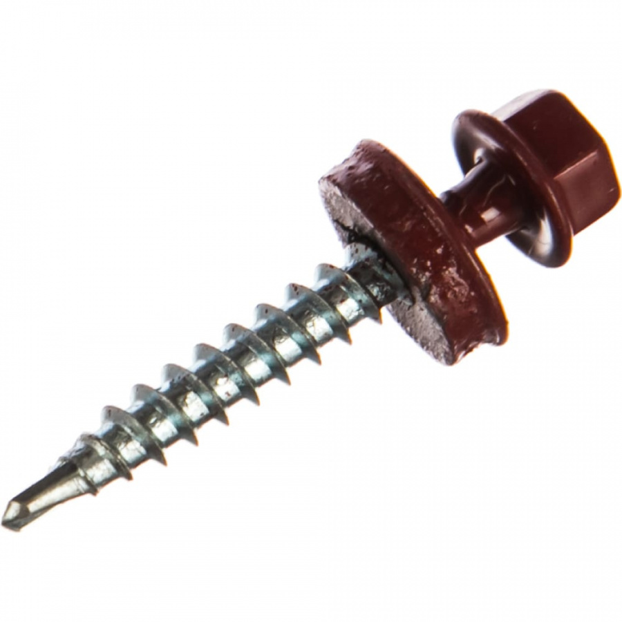 Саморез КР Невский Крепеж 4,8х35 RAL-3011 тёмно-красный (60 шт.)