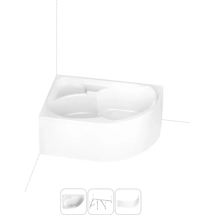 Акриловая ванна Lavinia Boho Grance Hill S2-3703170L