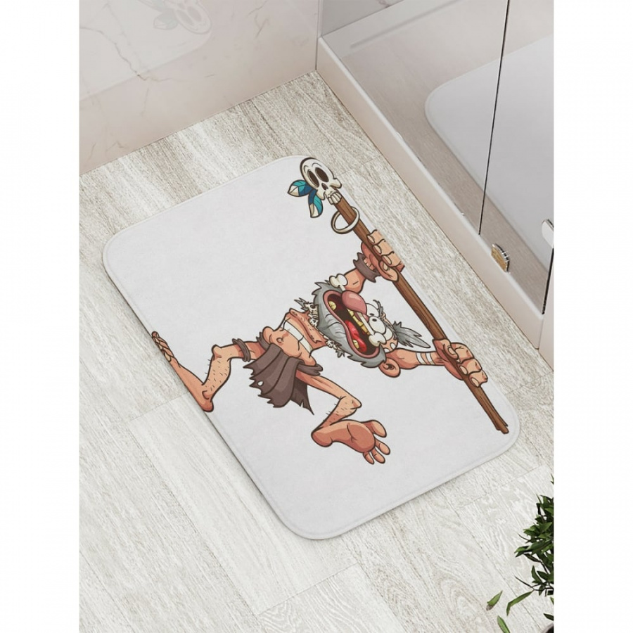 Противоскользящий коврик для ванной, сауны, бассейна JOYARTY Древний дедушка