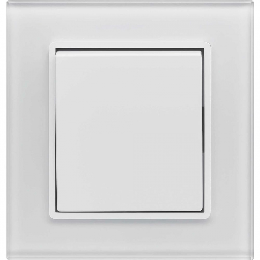 Одноклавишный выключатель Vesta Electric Exclusive White