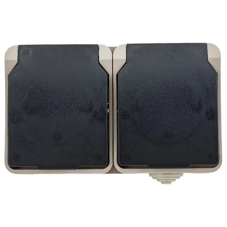 Двухместная розетка Smartbuy Сатурн SBE-04w-16-S2-Z