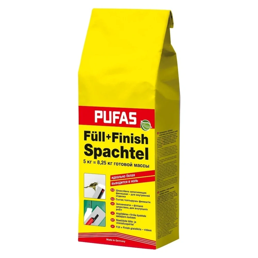 Заполняющая финишная шпаклевка Pufas FüII + Finish М 1-003004092 Заполняющая финишная шпаклевка Pufas FüII + Finish М 1-003004092