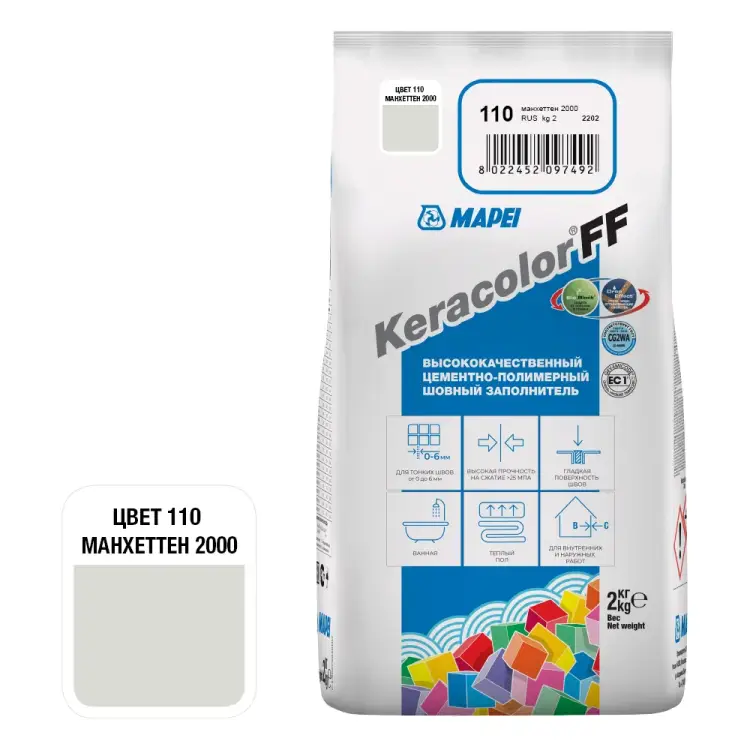 Затирка MAPEI KERACOLOR FF 5QA011002A