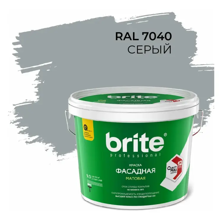 Краска фасадная BRITE PROFESSIONAL О05685 Краска фасадная BRITE PROFESSIONAL О05685