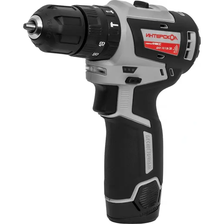Бесщеточная аккумуляторная дрель шуруповерт Интерскол ДАУ-10/12В 38 МиниМАКС 767.2.2.45 Бесщеточная аккумуляторная дрель шуруповерт Интерскол ДАУ-10/12В 38 МиниМАКС 767.2.2.45