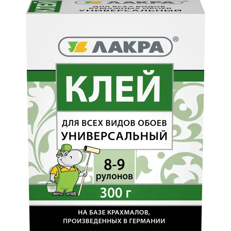 Универсальный клей для всех видов обоев ЛАКРА Лк-00003800 Универсальный клей для всех видов обоев ЛАКРА Лк-00003800