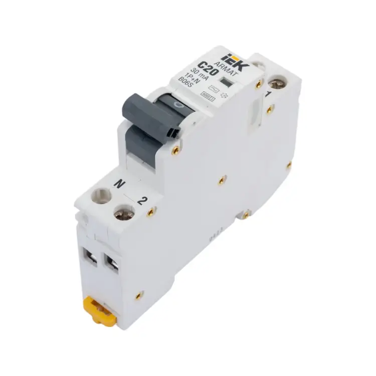 Автоматический выключатель дифференциального тока IEK ARMAT B06S AR-B06S-1N-C20C030