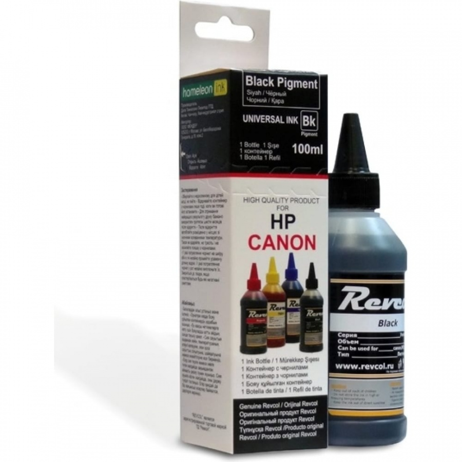 Чернила для Hp canon РЕВКОЛ Revcol Black Pigment