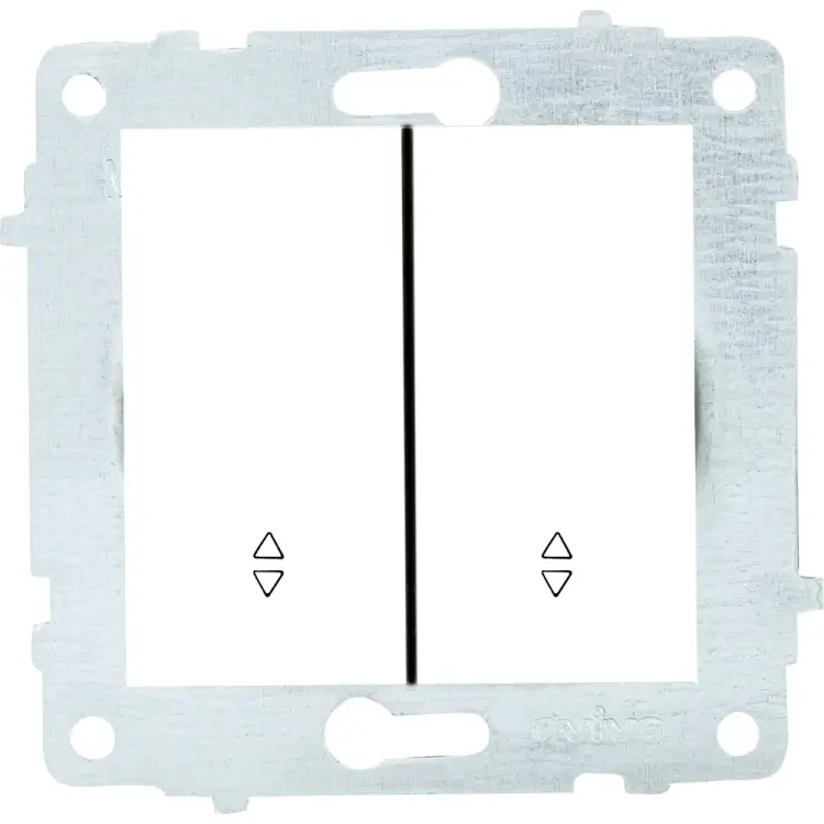 2-клавишный механизм проходного выключателя OVIVO 600-000201-211