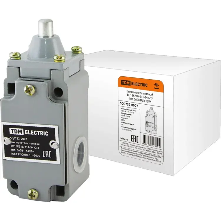 Путевой выключатель TDM ELECTRIC ВП15К21Б-211-54У2.3 SQ0732-0007
