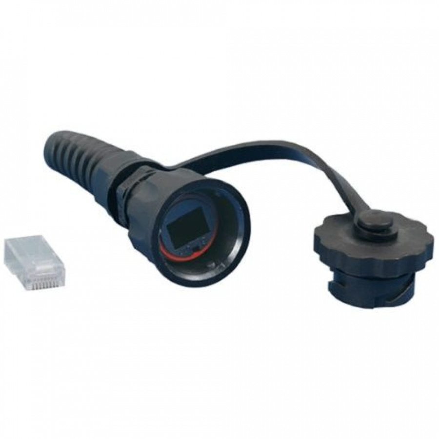 Промышленный разъем Hyperline PLUG-IE-8P8C-P-C5-SH